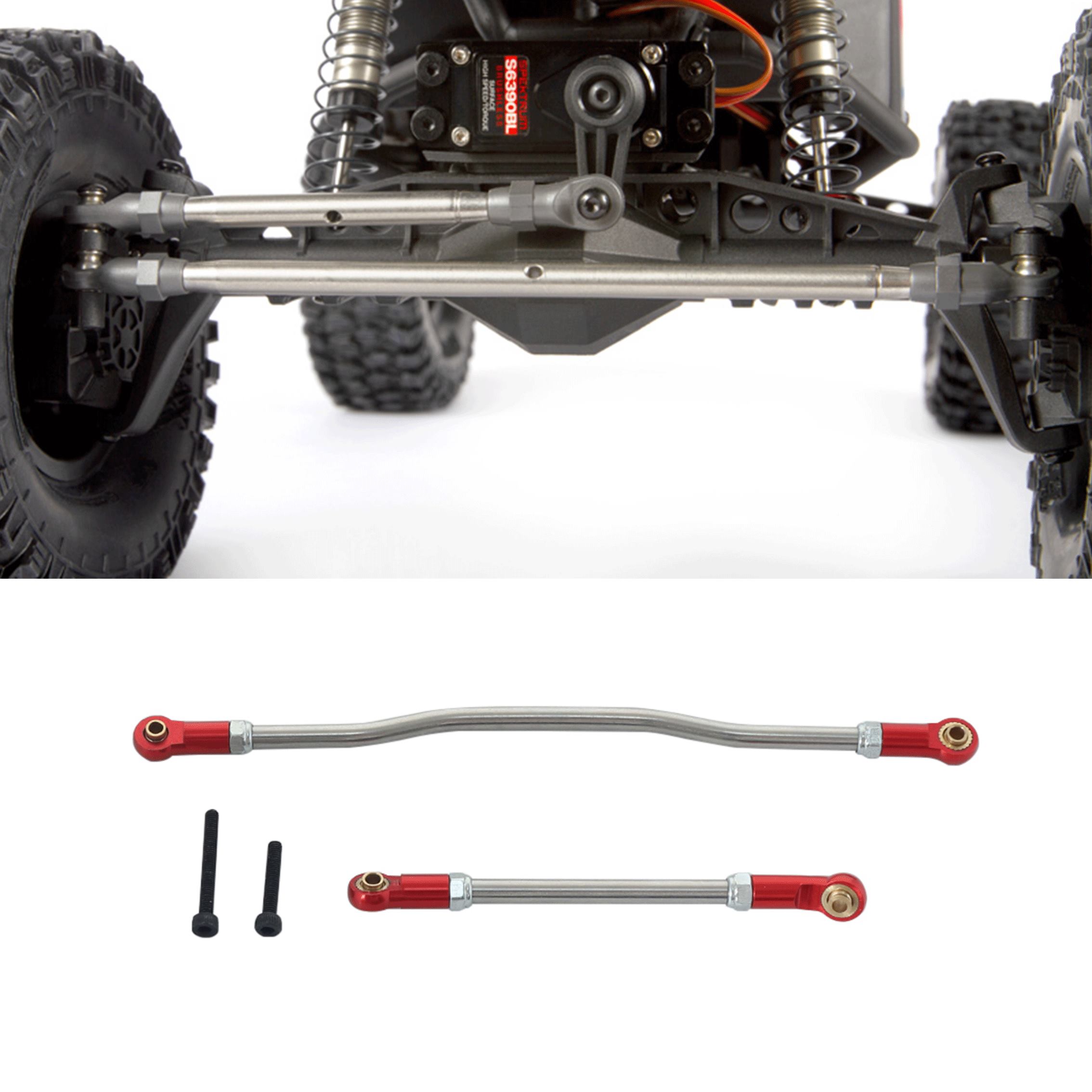 Servo Kit - 2Pcs Adjustable Kemudi Tautan Logam Rod