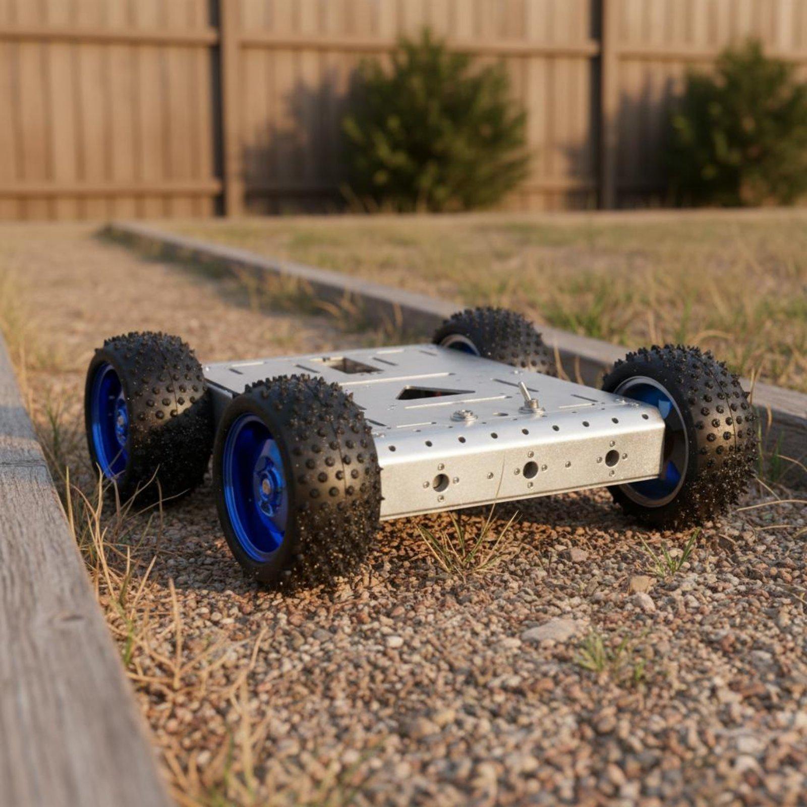 Rangka Mobil Cerdas 4WD, Rangk - Robot Wheel ulasan dan harga