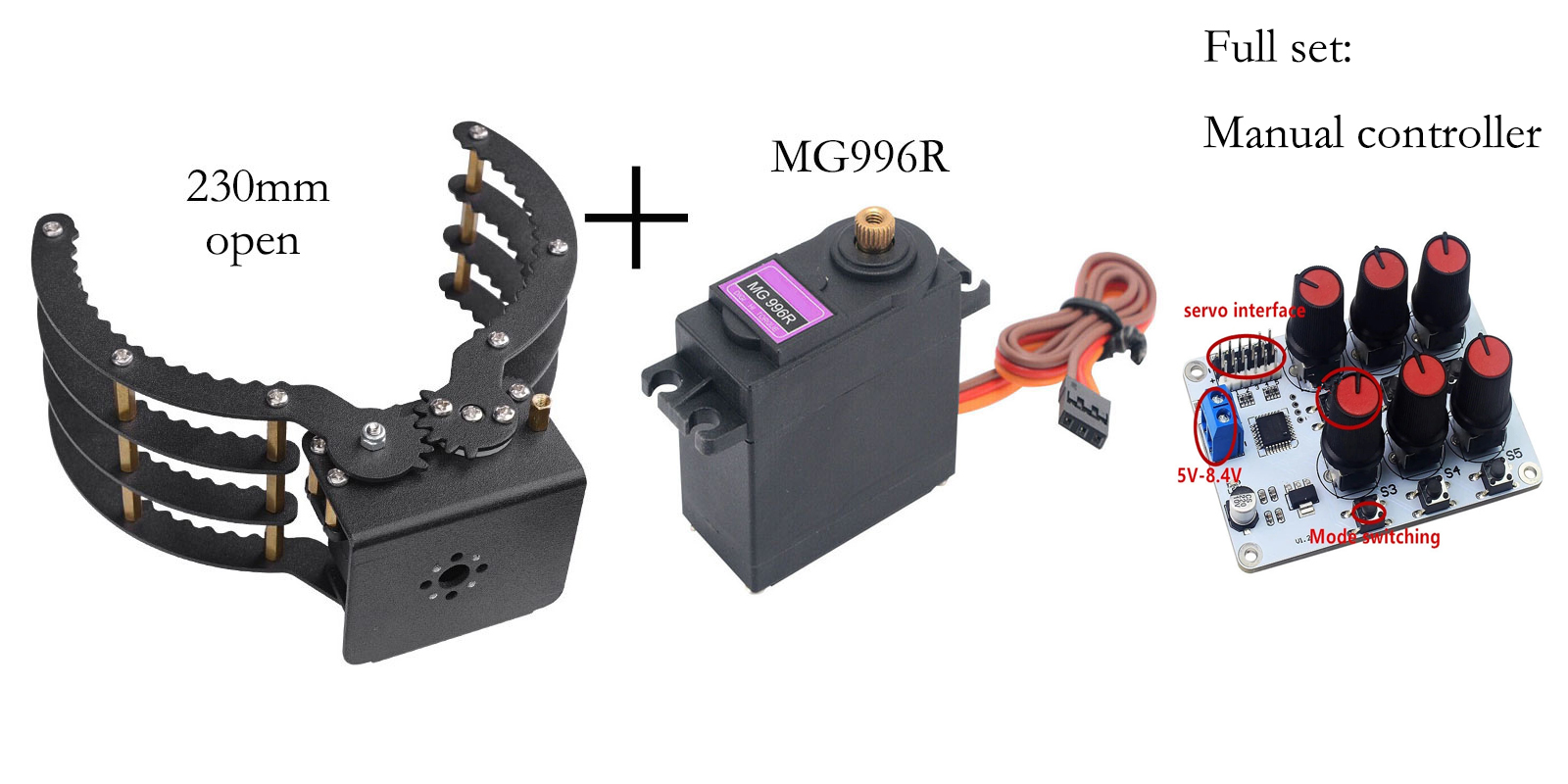 Penjepit Cakar Mekanis dengan  - Robot Gripper Claw ulasan dan harga