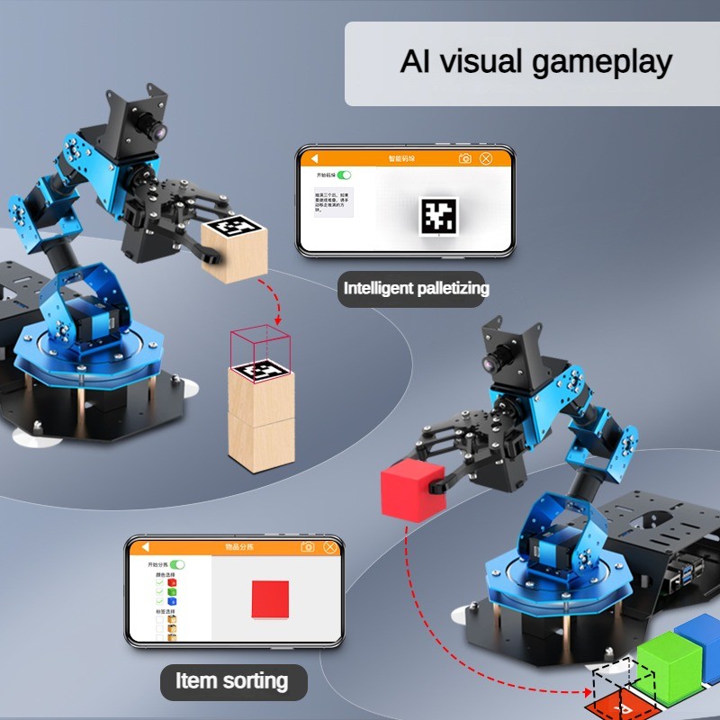 Lengan Robot 6 Dof dengan Caka - Ros Robot ulasan dan harga