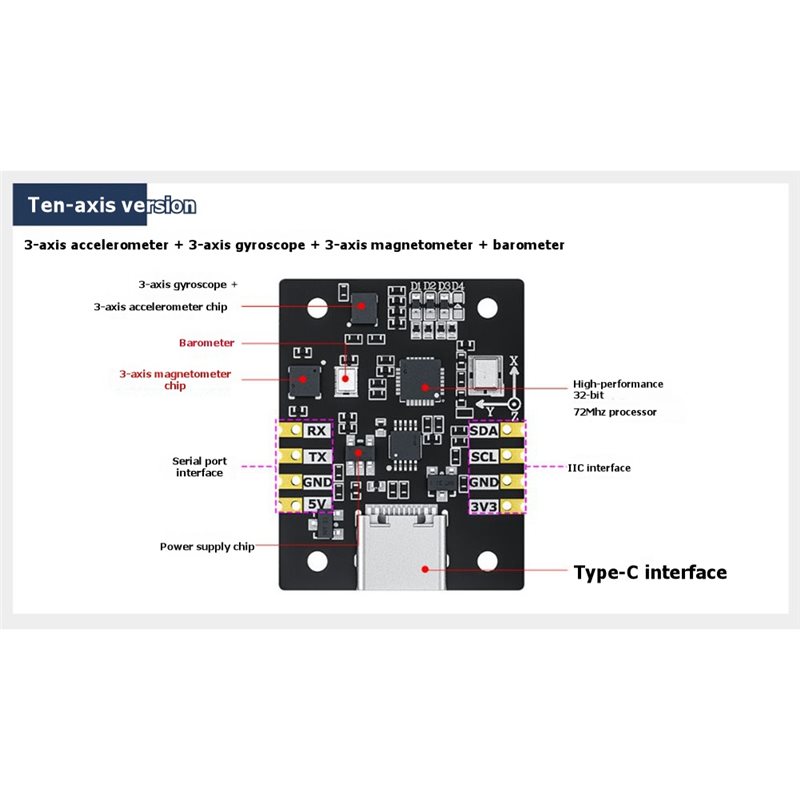Modul Sensor IMU 10-Axis B92B, - Ros Robot ulasan dan harga
