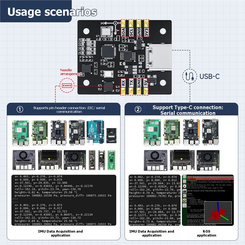 Modul Sensor IMU 10-Axis B92B, - Ros Robot ulasan dan harga