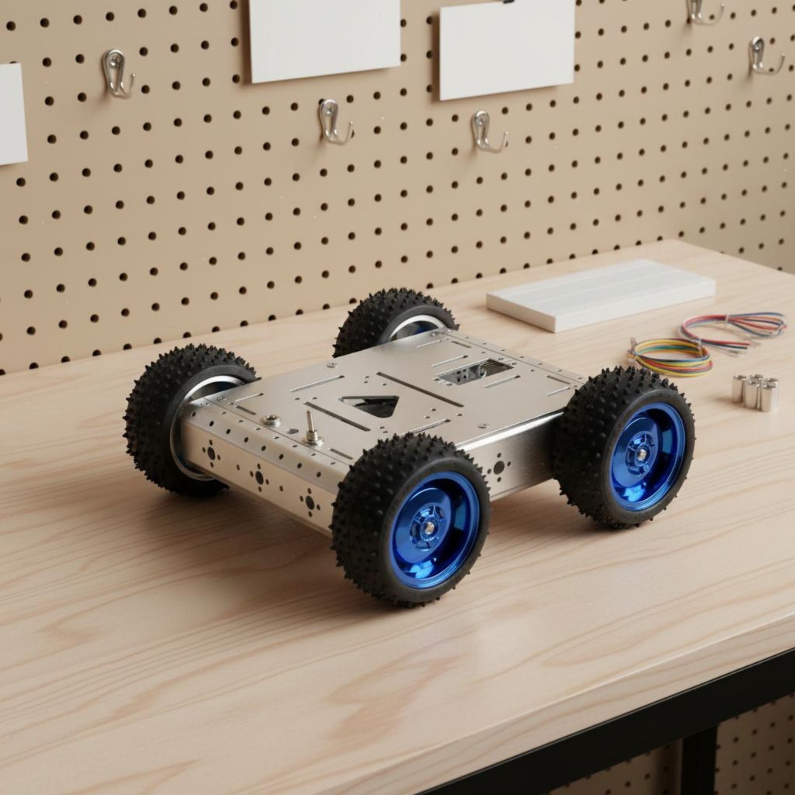 Sasis Mobil Pintar 4WD Kapasit - Robot Wheel ulasan dan harga