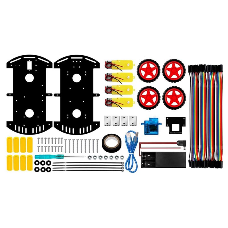 WOWFU-4WD Kit Mobil Robot Pint - Arduino Robot ulasan dan harga