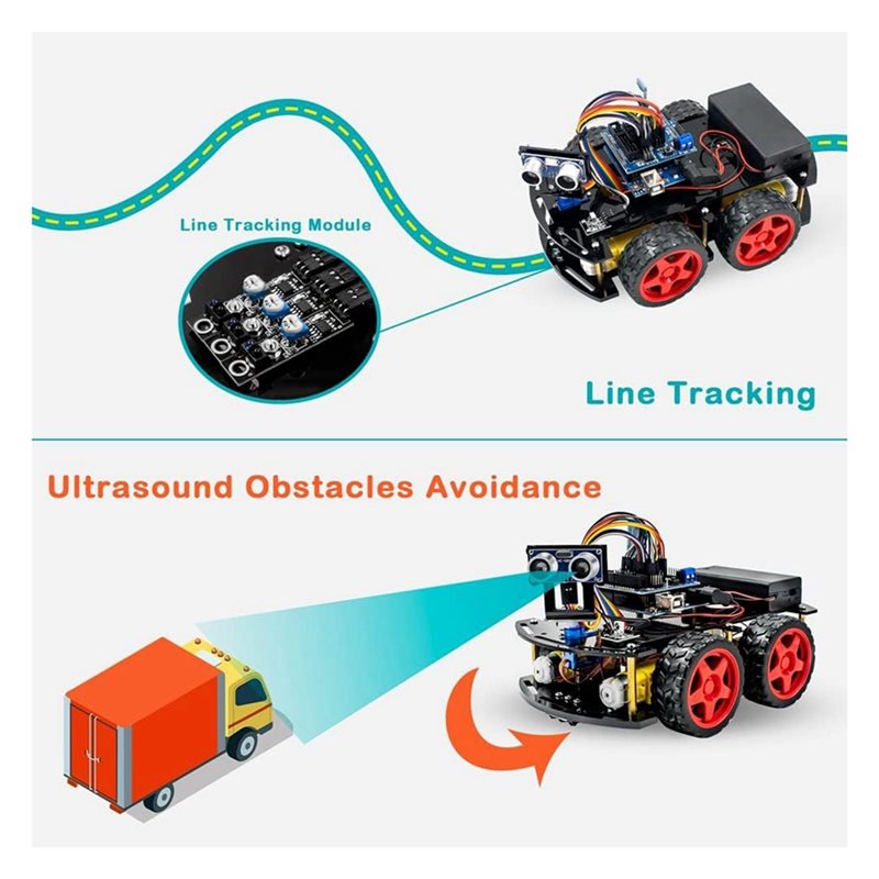 WOWFU-4WD Kit Mobil Robot Pint - Arduino Robot ulasan dan harga